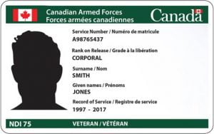 Veteran Card NDI 75